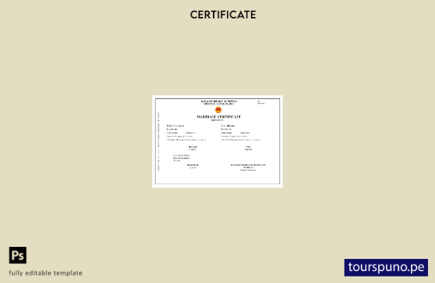 listo para imprimir plantilla de certificado de matrimonio del registrador de  6